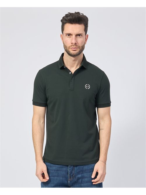 Polo Armani Exchange slim fit in piqué elasticizzato ARMANI EXCHANGE | 8NZF91-ZJ81ZUB001